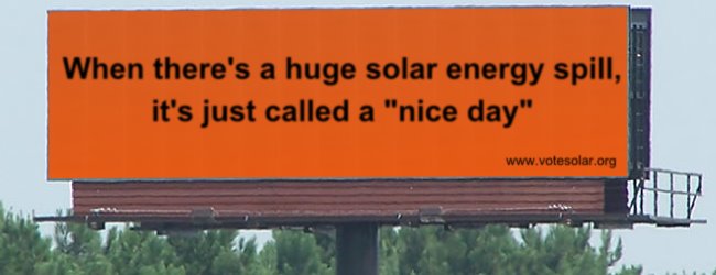 solar energy spill billboard